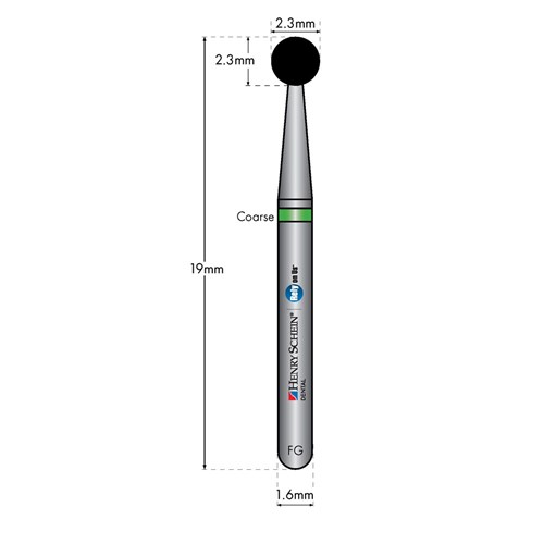 HENRY SCHEIN Maxima Diamond Bur FG 801023C Coarse pkt 5