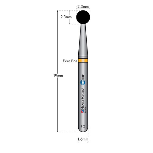 HENRY SCHEIN Maxima Diamond Bur FG 801023SF S-Fine pkt 5