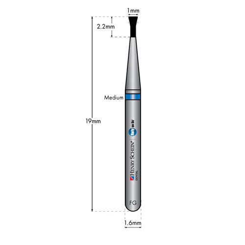 HENRY SCHEIN Maxima Diamond Bur FG 806010M Med-grit pkt 5