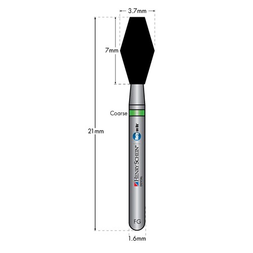 HENRY SCHEIN Maxima Diamond Bur FG 811037C Coarse pkt 5