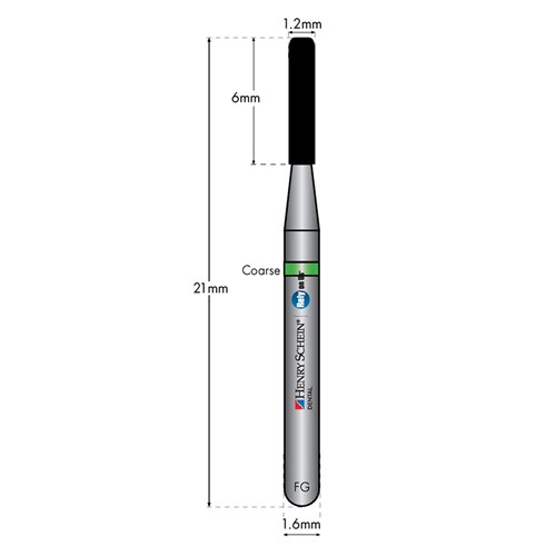 HENRY SCHEIN Maxima Diamond Bur FG 836KR012C Coarse pkt 5