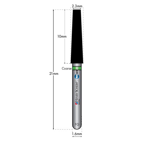 HENRY SCHEIN Maxima Diamond Bur FG 848023C Coarse pkt 5