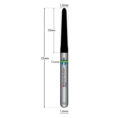 HENRY SCHEIN Maxima Diamond Bur FG 850016SC Coarse pkt 5