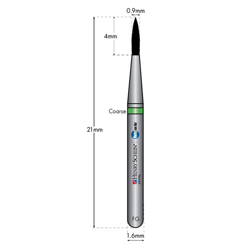 HENRY SCHEIN Maxima Diamond Bur FG 889009C Coarse pkt 5