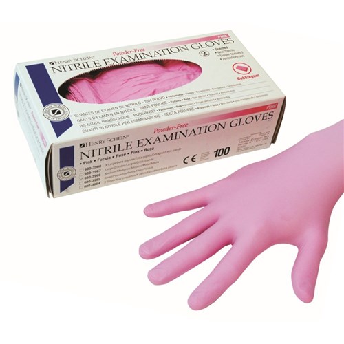 Henry Schein Nitrile Glove P/F Bubblegum Scented XS box 100