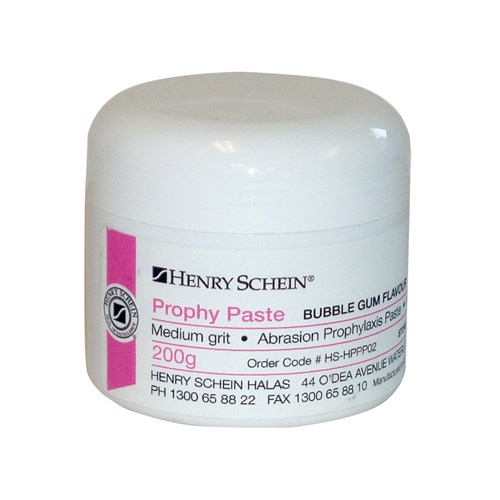 Henry Schein Prophy Paste Med Grit Bubble Gum 200g Jar