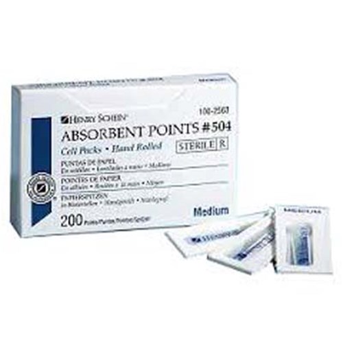 Henry Schein Absorbent Points Asst Pack 15-40 Cell pkt 180