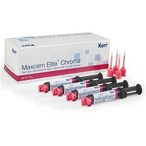 Maxcem Elite Chroma Bulk Clear 5gx 4 Dual Syr & 40# tips