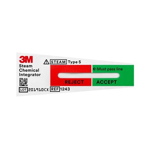3M Attest Chemical Indicator for Steam Type 5 / 500pk