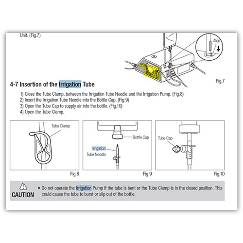 Irrigation Surgical Tube for Surgic Pro/XT & VarioSurg Pkt5