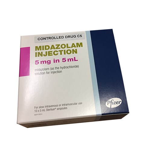 Midazolam Injection 5mg 10 x 5ml Amps