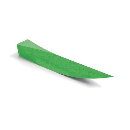 POLYDENTIA Wood Wedges 13mm Green Medium Pk 100