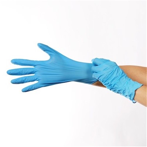 TGL Cover Pro Blue Nitrile Gloves Medium Box 250