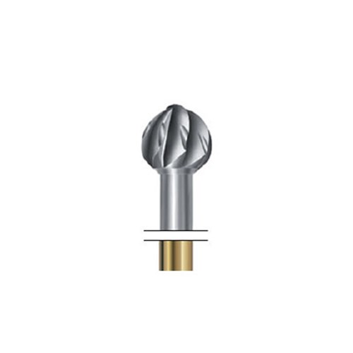 T-Carbide Bur RA #H1SE-016 Round Staggered Toothing pkt 5