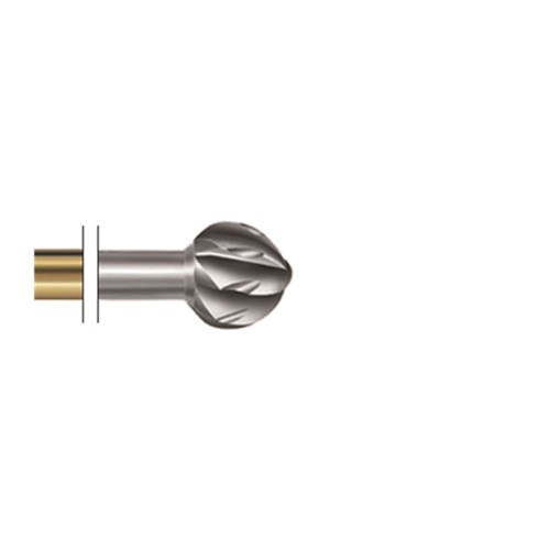 T-Carbide Bur RA #H1SEM-027 Round X-Cut with SlimNeck pkt5