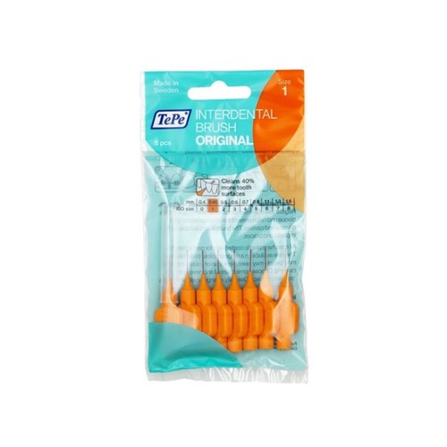 TePe Interdental Brush Orange 0.45mm Size 1 pkt 8