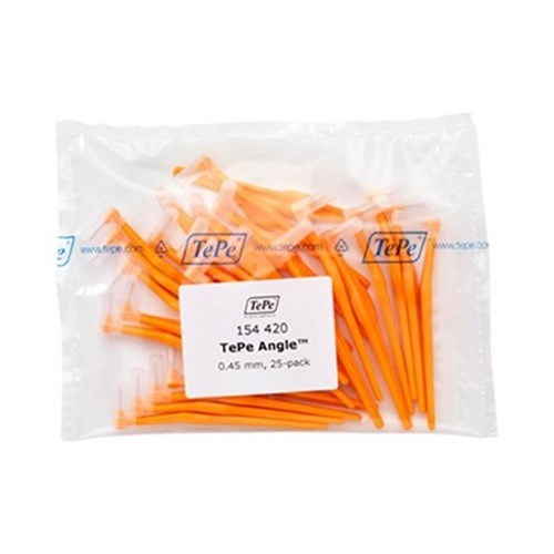 TePe Interdental Angle Brush Orange 0.45mm pkt 25