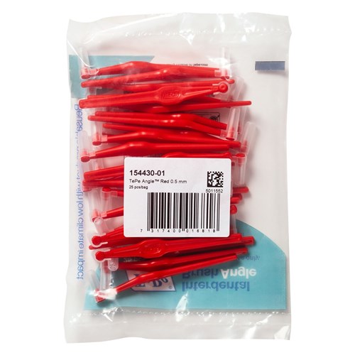 TePe Interdental Angle Brush Red 0.5mm pkt 25