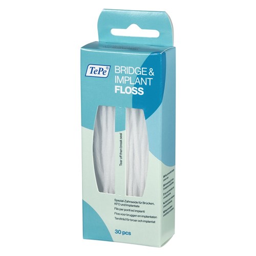 TePe Bridge & Implant Floss pkt 30