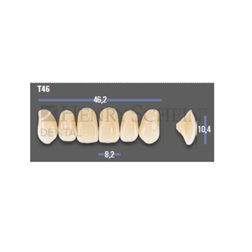 VITAPAN EXCELL Classical Upper Anterior Shade B3 Mould T46