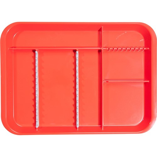 B-Lok Divided Tray Red