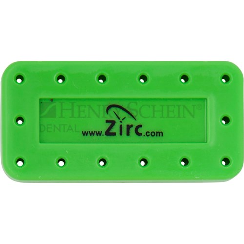 Bur Block Magnetic Large 14 Holes Neon Green